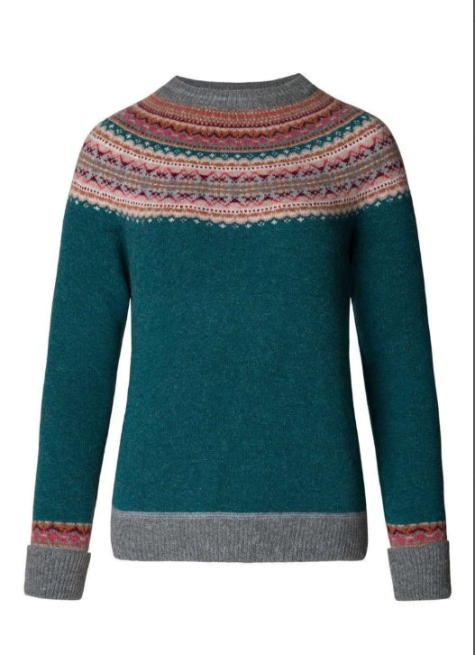 Autumn'25 'LUGANO' Alpine Short Sweater' 100% Merino Lambswool designed by ERIBÉ Knitwear