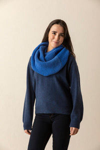 Corry Tonal Cowl - Made in Scotland by Eribe Knitwear