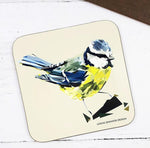 Load image into Gallery viewer, Bird Themed Hard Wood Coasters Illustrated by Jennifer Louise Design
