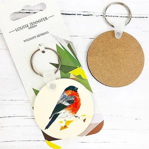 Bird themed Hardwood Keyrings by Louise Jennifer Design