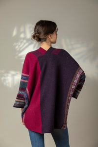 Autumn Winter 24 'BRAMBLE' MONTROSE BLANKET COAT 100% Merino Lambswool designed by ERIBÉ Knitwear