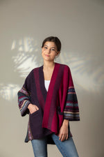 Load image into Gallery viewer, Autumn Winter 24 &#39;BRAMBLE&#39; MONTROSE BLANKET COAT 100% Merino Lambswool designed by ERIBÉ Knitwear
