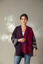 Load image into Gallery viewer, Autumn Winter 24 &#39;BRAMBLE&#39; MONTROSE BLANKET COAT 100% Merino Lambswool designed by ERIBÉ Knitwear
