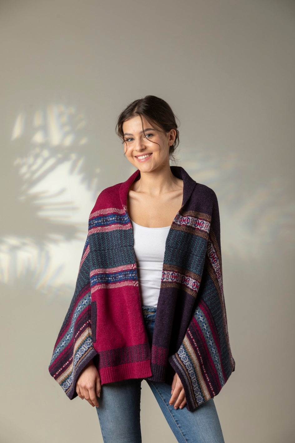 Autumn Winter 24 'BRAMBLE' MONTROSE BLANKET COAT 100% Merino Lambswool designed by ERIBÉ Knitwear