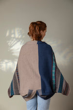 Load image into Gallery viewer, Autumn Winter 24 &#39;OBAN SKY&#39; MONTROSE BLANKET COAT 100% Merino Lambswool designed by ERIBÉ Knitwear
