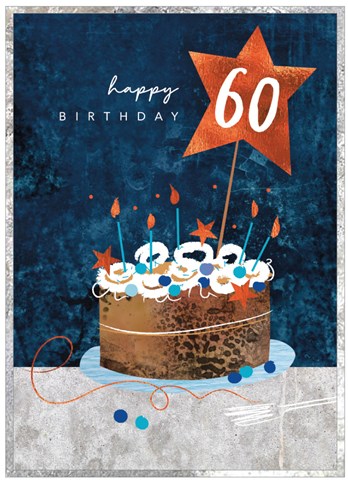 Cobalt Age Birthday Cards 16 - 70 yrs