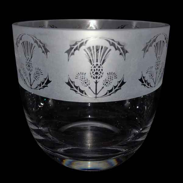 Crystal Glass Candle Pot - THISTLE