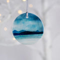 Scottish Landscape PORCELAIN HANGING ORNAMENTS