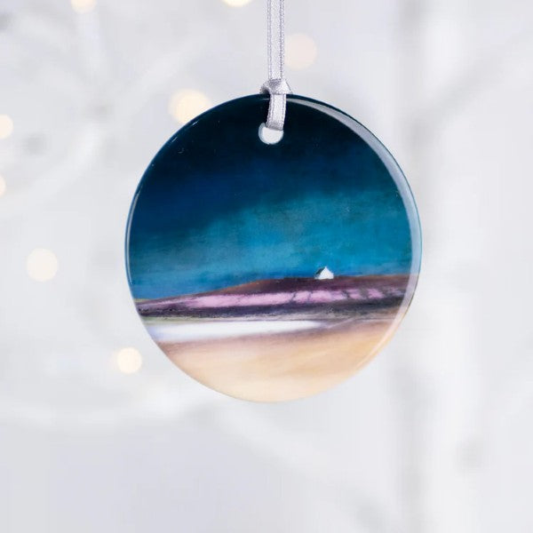 Scottish Landscape PORCELAIN HANGING ORNAMENTS