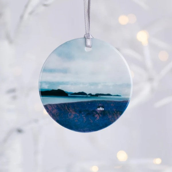 Scottish Landscape PORCELAIN HANGING ORNAMENTS