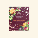 Load image into Gallery viewer, &#39;Christmas Wreath&#39; Orange, Clove &amp; Cinnamon Scented Soywax Vegan Candle
