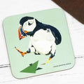 Puffin Hard Wood Coasters Illustrated by Jennifer Louise Design