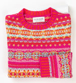 Load image into Gallery viewer, NEW Stock &#39;Foxglove&#39; Kinross Sweater&#39; 100%Supersoft Merino Lambswool Made in Scotland by ERIBÉ Knitwear

