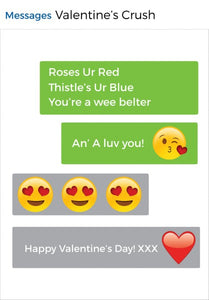 *Emoji Valentine's Day card