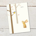 'RABBIT AND BLUETIT' Notebook GBNB06 designed by Gingerbetty