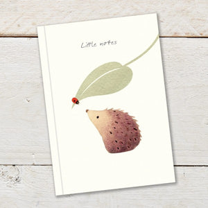 NEW 'Little Notes - Hedgehog' Notebook GBNB08 designed by Gingerbetty
