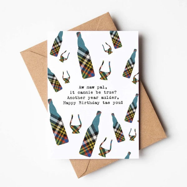 Scottish Birthday Card for Whisky Lovers HP111 by Hiya Pal