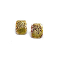 'Hakone' Japanese style Glass Panel Stud Earrings Handmade by Helen Chalmers