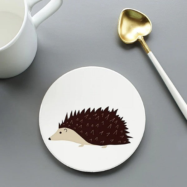 Hedgehog Ceramic Coaster by Blue Ranchu Designs