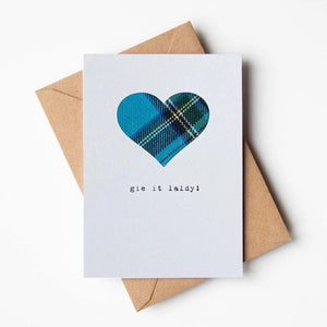 Congratulations Scottish Card, Handmade in Scotland by Hiya Pal