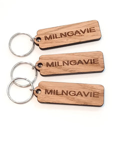 'Milngavie' Key Ring, Made in Scotland by Rezawood