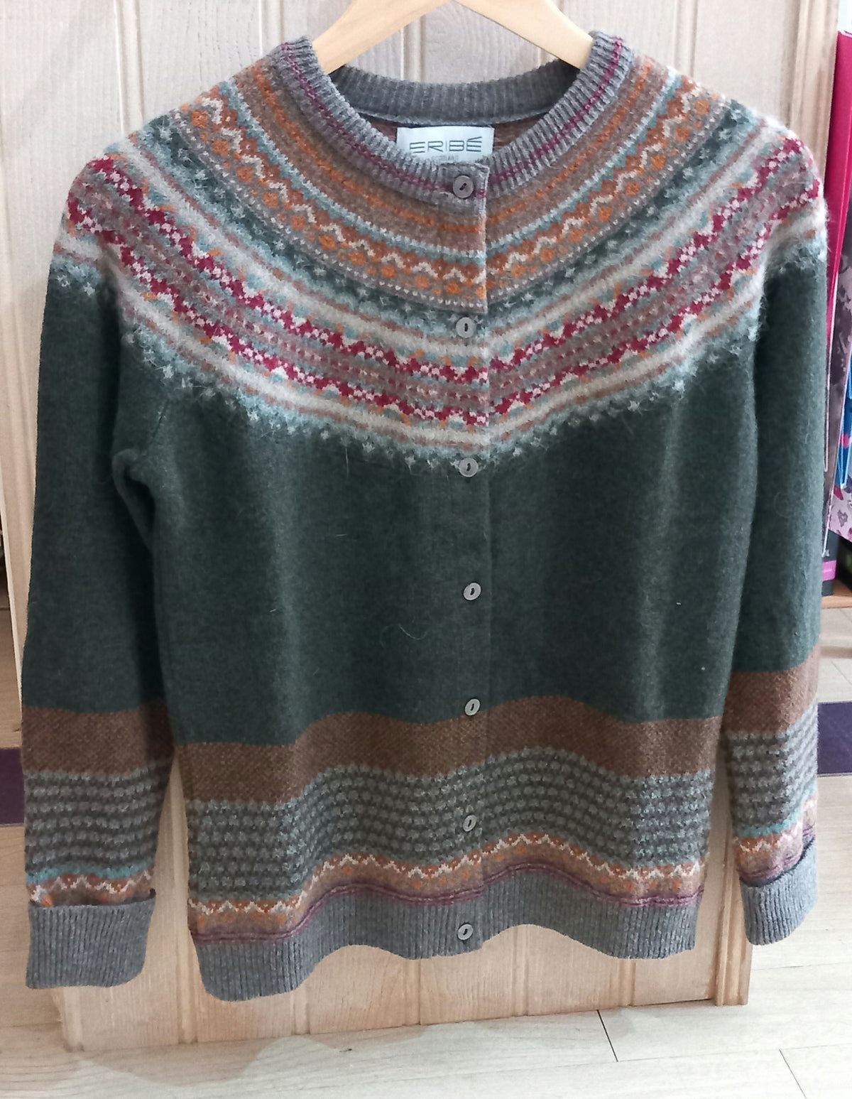 BRACKEN Alpine Cardigan 96% Merino Lambswool / 4% Angora designed by ERIBÉ Knitwear
