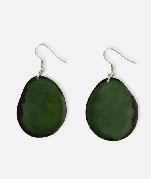 Folha Earrings Made by Pretty Pink Eco Jewellery