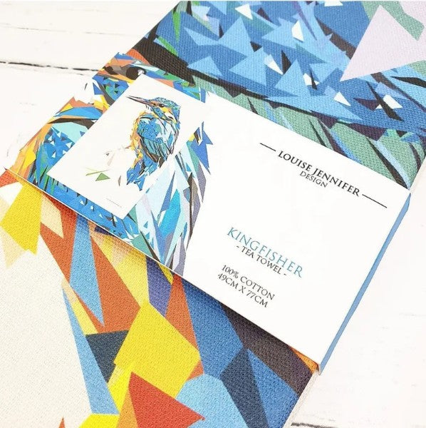 Bird Tea Towels Illustrated by Louise Jennifer Design