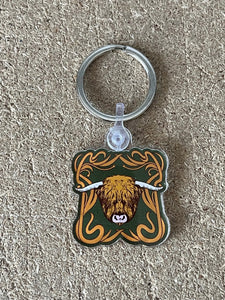 Highland Cow Keyring by Brave Scottish Gifts