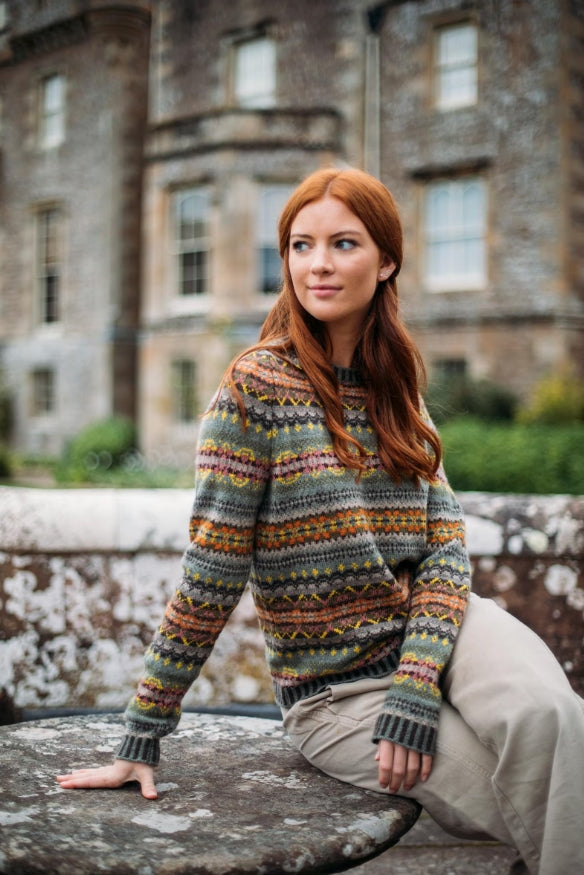 *NEW COLOURS AUTUMN'25* 'AGATE' Kinross Sweater' 100% Supersoft Merino Lambswool Made in Scotland by ERIBÉ Knitwear