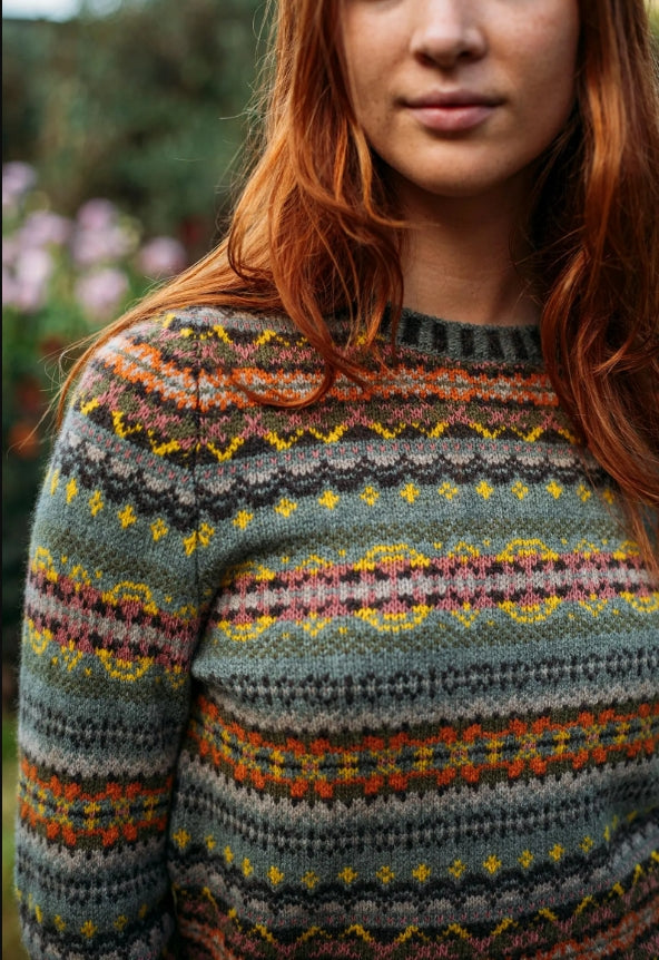 *NEW COLOURS AUTUMN'25* 'AGATE' Kinross Sweater' 100% Supersoft Merino Lambswool Made in Scotland by ERIBÉ Knitwear