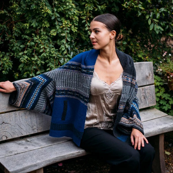'HERMES' MONTROSE BLANKET COAT 100% Merino Lambswool designed by ERIBÉ Knitwear