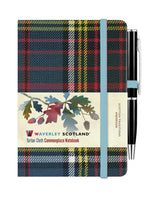 Load image into Gallery viewer, TARTAN CLOTH NOTEBOOK MINI WITH PEN: ANDERSON
