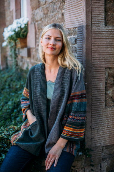 Restock 'BRACKEN' MONTROSE BLANKET COAT 100% Merino Lambswool designed by ERIBÉ Knitwear