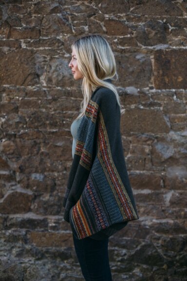 Restock 'BRACKEN' MONTROSE BLANKET COAT 100% Merino Lambswool designed by ERIBÉ Knitwear
