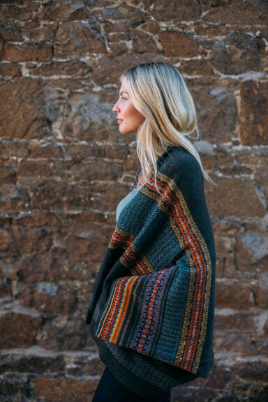 Restock 'BRACKEN' MONTROSE BLANKET COAT 100% Merino Lambswool designed by ERIBÉ Knitwear