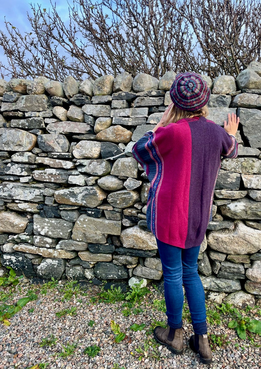 Restock 'BRAMBLE' MONTROSE BLANKET COAT 100% Merino Lambswool designed by ERIBÉ Knitwear