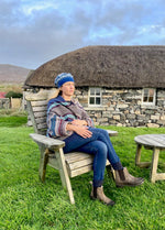 Load image into Gallery viewer, Autumn Winter 24 &#39;OBAN SKY&#39; MONTROSE BLANKET COAT 100% Merino Lambswool designed by ERIBÉ Knitwear
