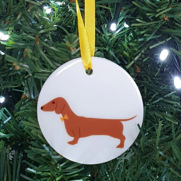 Dog Ceramic Hanging Decorations by Blue Ranchu Designs
