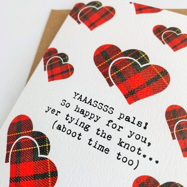 Scottish Engagement Card HP120 Hiya Pal