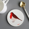 Robin Ceramic Coaster by Blue Ranchu Designs