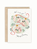 Pretty BAUBLES Luxury Foiled Christmas Card by Emma Bryan Design
