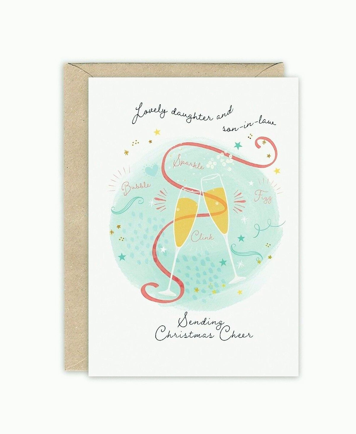 DAUGHTER AND SON IN LAW Luxury Foiled Christmas Card by Emma Bryan Design