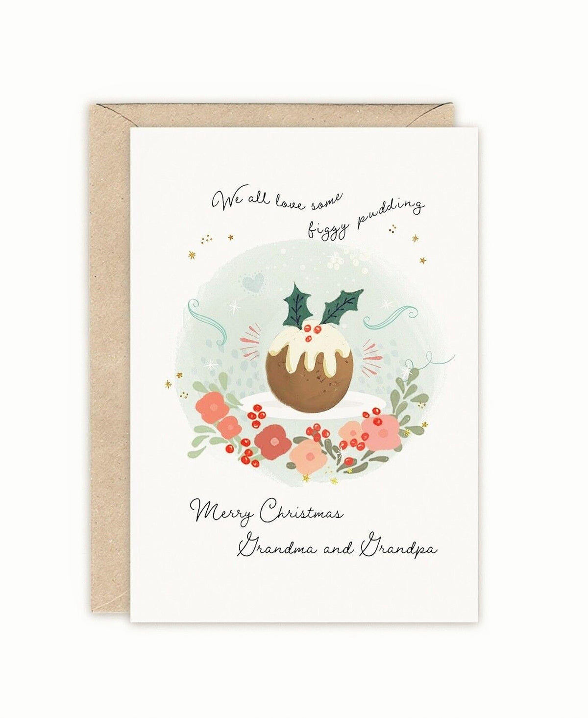 Grandma and Grandpa Luxury Foiled Christmas Card by Emma Bryan Design