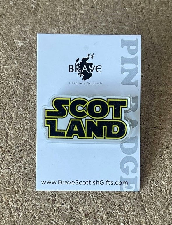 Scotland Pin Badge by Brave Scottish Gifts