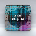 Scottish Banter Tartan Coaster - A Wee Cuppa