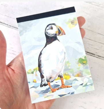 Puffin Mini Notebooks designed by Louise Jennifer Design