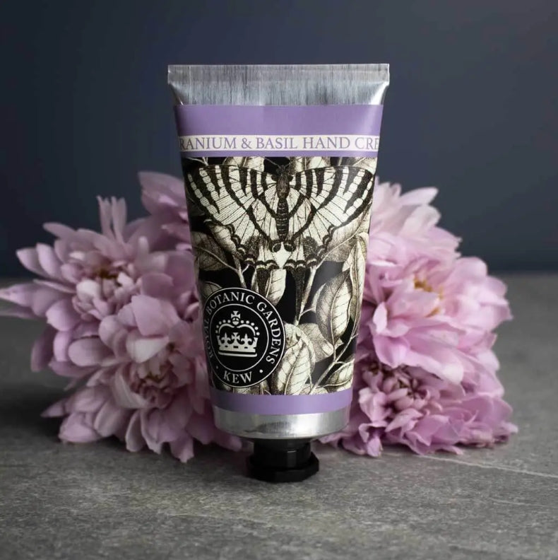 Kew Gardens Hand Cream - Geranium and Basil