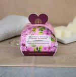 Load image into Gallery viewer, Boxed Heart Guest Soaps - Oriental Spice &amp; Cherry Blossom  (Set of 3 Soaps)
