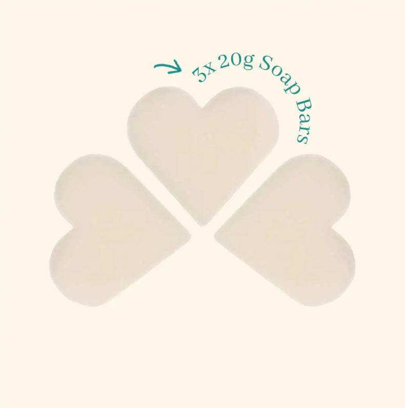 Boxed Heart Guest Soaps - Lily of the Valley (Set of 3 Soaps)